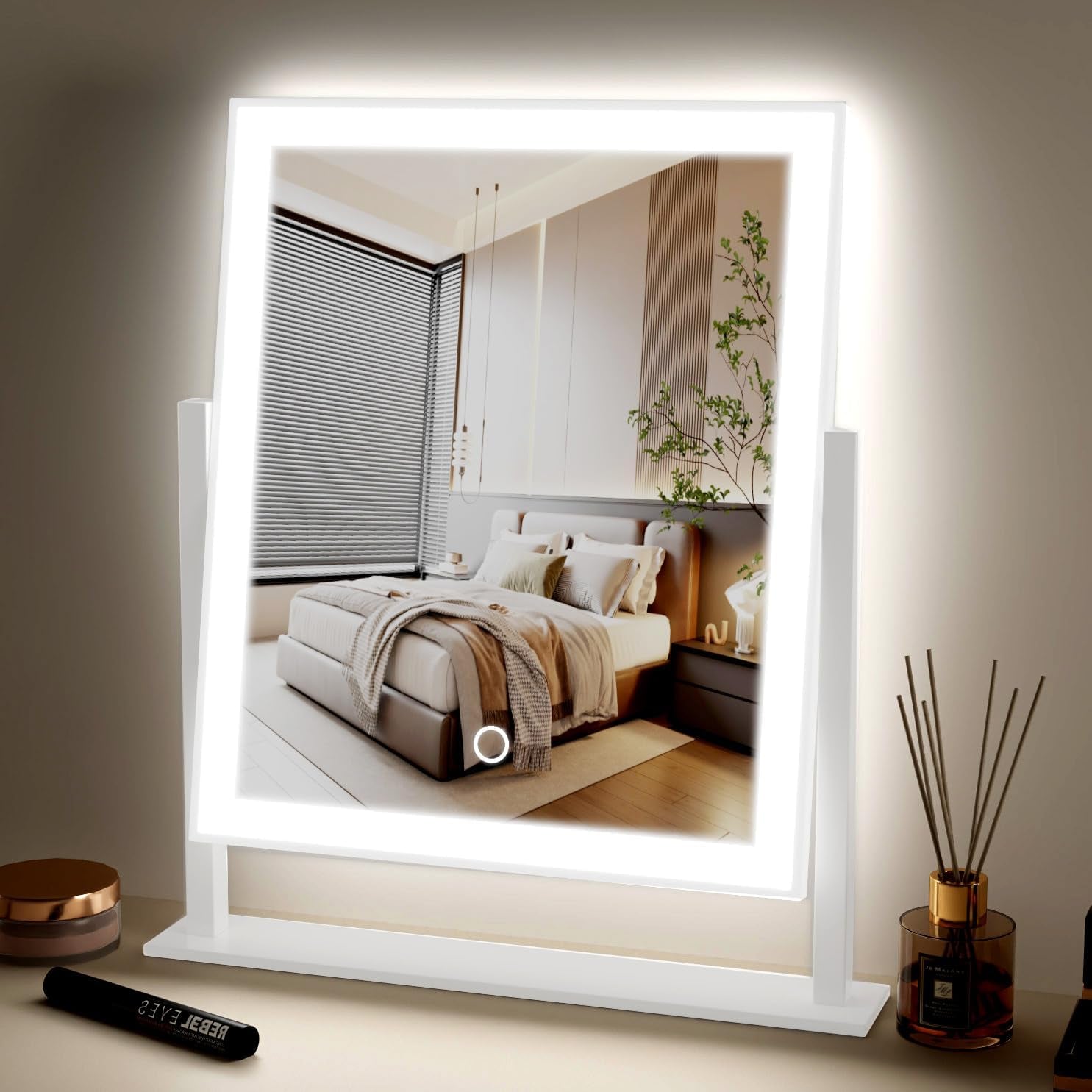 Lighted Led Makeup Mirror Hollywood Mirror Vanity Makeup Mirror with Lights Smar